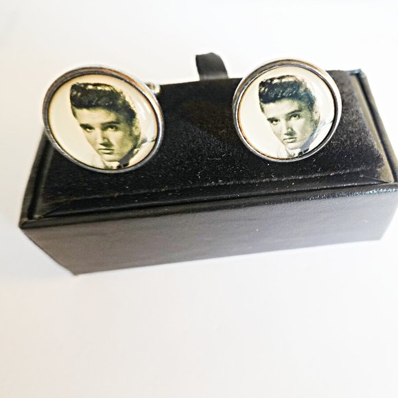 Vintage Elvis Presley Cufflinks - Picture 1 of 2